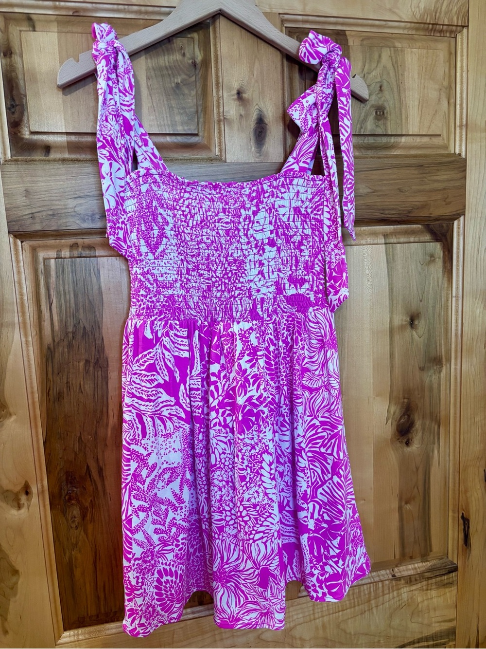 Lilly Pulitzer Wild Fuchsia Floral Smocked Sundress w/ Shorts